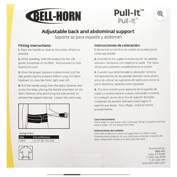 NWOT Bell-Horn Pull-It Back and Abdominal Support - Picture 6 of 7